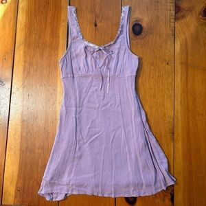 90s style lilac mini dress